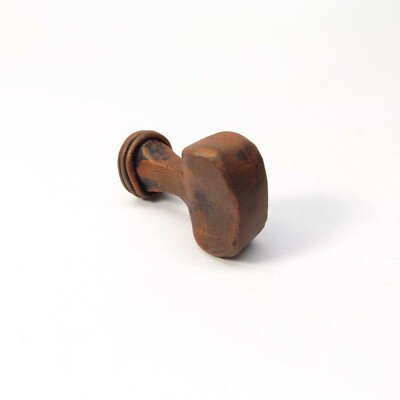 Anne at Home 1032 22 Solid Pewter Hammerhein Large Knob Pull Iron Red