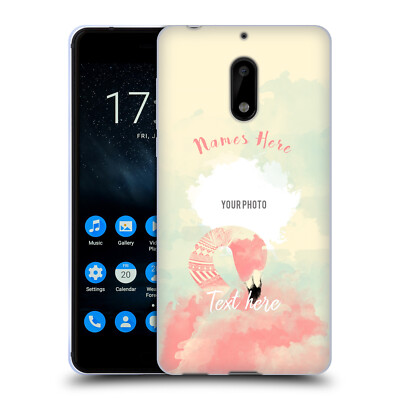 CUSTOM CUSTOMIZED PERSONALIZED FAB FLAMINGO SOFT GEL CASE FOR NOKIA PHONES 1