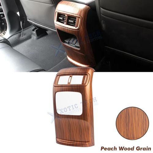 For Honda CR-V 2017-2022 Peach Wood Grain Rear AC Vent Molding Cover Decor