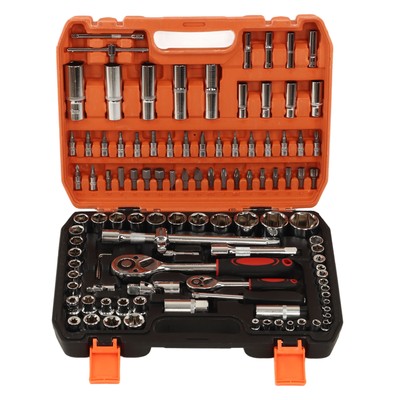 108 Stück Mechanische Reparatur Werkzeuge Impact Socket Assortment Kit Ratsche