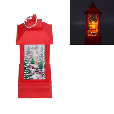 Christmas Lanterns Battery Powered LED Lighted Snowman Lanterns for Christmas