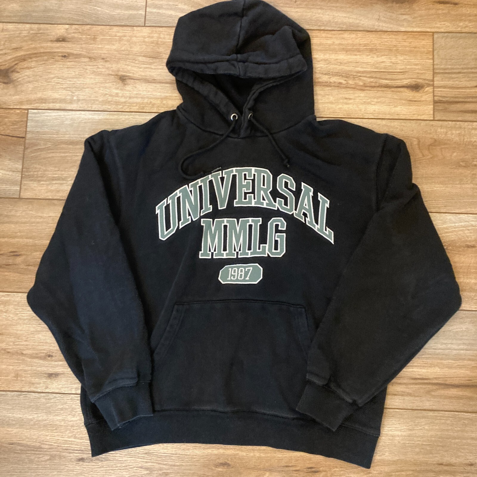 [87MM]Mmlg★UNISEX★SPACE HOODIE 87MM Seoul Universal MMLG 1987 Black Pullover Hoodie