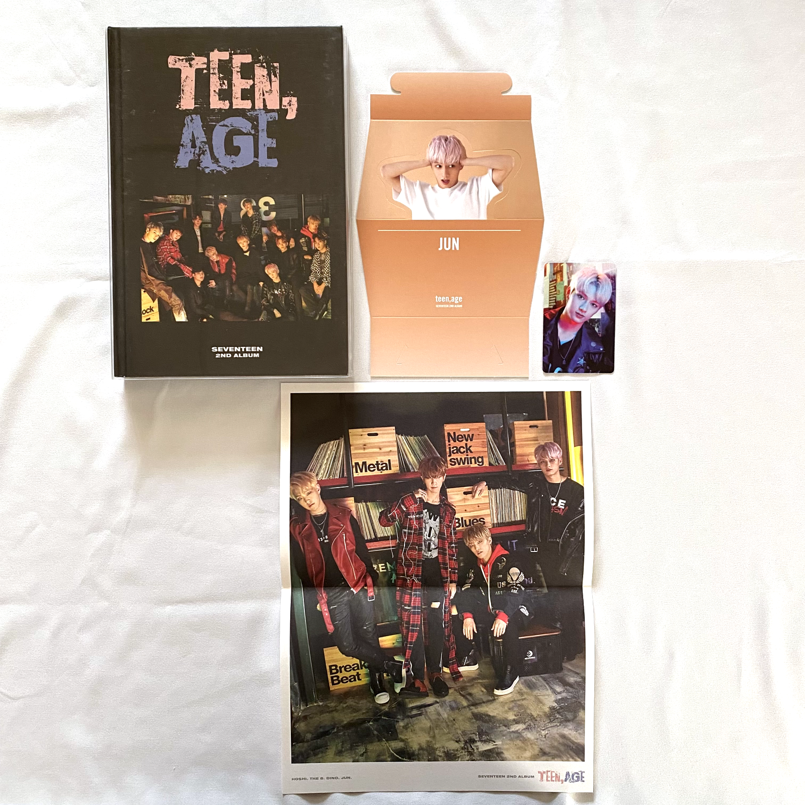 SEVENTEEN 2nd album TEEN AGE RS ver. Jun set + Photo card +