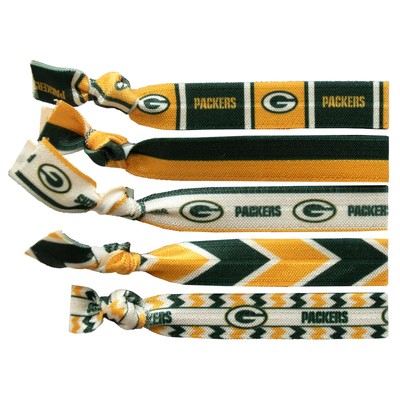 Резинка для волос с узлом Green Bay Packers, 5 упаковок