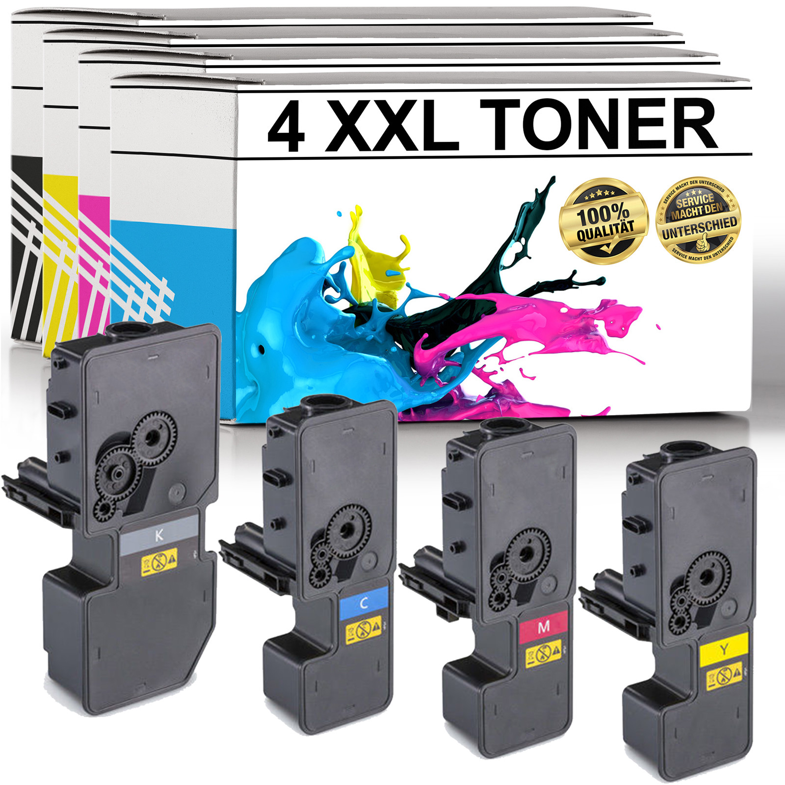 4x Toner XXL für Kyocera TK5230 P5021cdw  M5521cdn M5521cdw P5021cdn ECOSYS SPAR