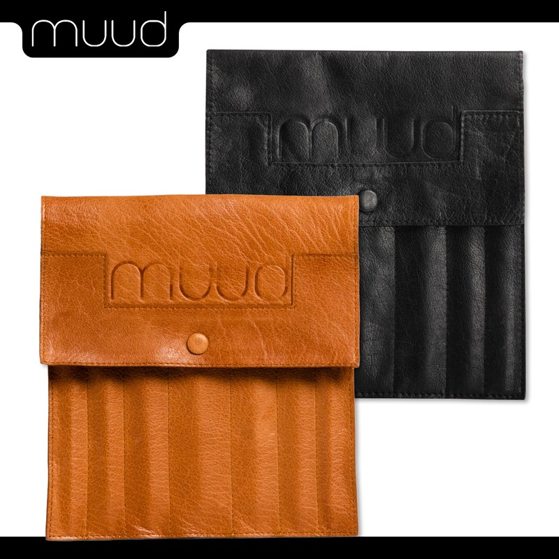 Muud Oslo Handgefertigtes Nadeletui Aus Leder Aufbewahrung Stricknadel 2 Farben