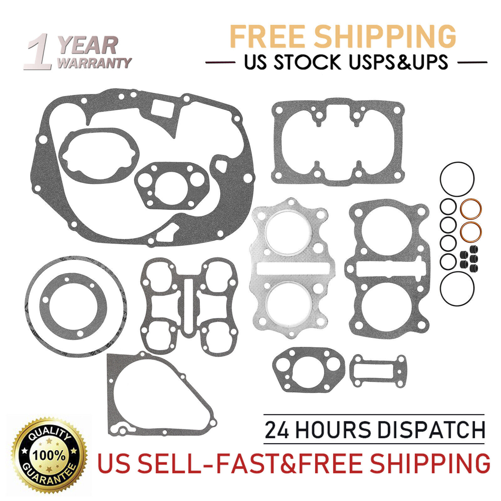 Engine Gasket Set Rebuild Kit For Honda CB350 CL350 SL350 Scrambler Black-Friday