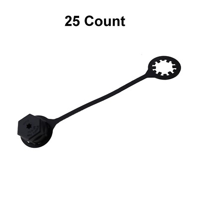 25x R-1234YF A/C Charge Port Service Cap M8x1.0 Short Thread Fit MT6075