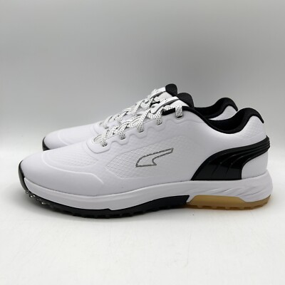 Puma Men s AlphaCat Nitro Spikeless Golf Size 8 White/Black Gum |378692-09|