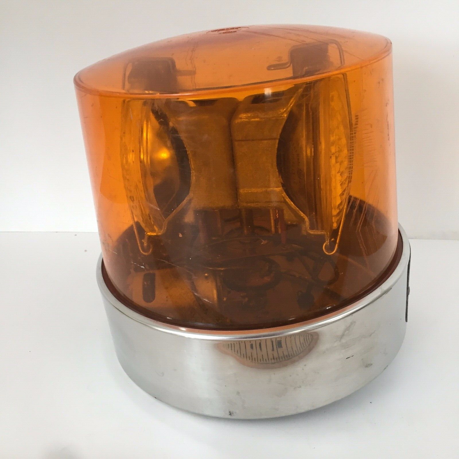 Vintage Federal Signal Corp Model 11 Twin Beacon Ray Light Amber Gumball Light