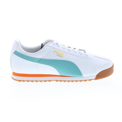 Puma Roma Basic + 36957136 Мужские белые кожаные кроссовки Lifestyle 11