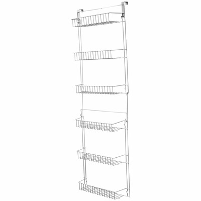 Over The Door Storage Rack 6 Shelves Kitchen Taschen Pantry Food
