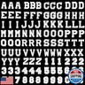 Coopay 108 Pieces Letter Number Iron on Patches, Alphabet Sew on Appliques with A-Z Letter 0-9 Number Badge Decorate Repair Patches for Jeans, Shirts, Hats, Shoes, Bags Clothing Supplies (White)