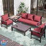 Pakunoda Premium Outdoor Seat Cushion Chair Cushions for Patio Furniture 22 L X 24 W X 4 H Waterproof and Fade Resistant Deep Seat and Backrest Cushion Set with Removable Covers for Chair, Sofa