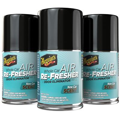 	Meguiars G16402PK3 New Car Scent Air Re-Fresher Odor Eliminator Pack of 3	