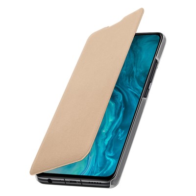 Honor 9X Lite Back Cover with Wallet and Stand Function - Golden