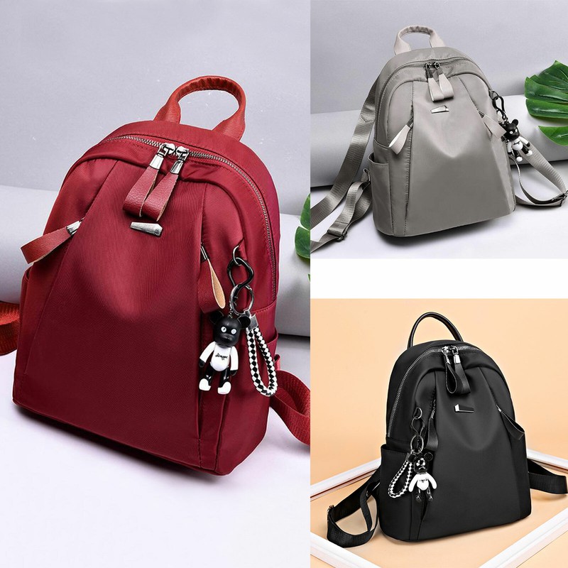 Damen Leder Rucksack Schultasche Handtasche Schultertasche Reisetasche Schule