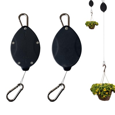 2024 Plant Pulleys for Hanging PlantsAuto Raise and Pull DownHeavy Duty Retra...