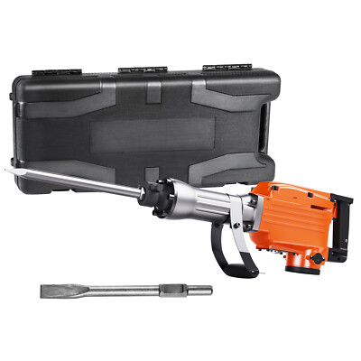 2200W Demolition Jack Hammer Electric Concrete Breaker Punch 2 Chisel Bits NEW