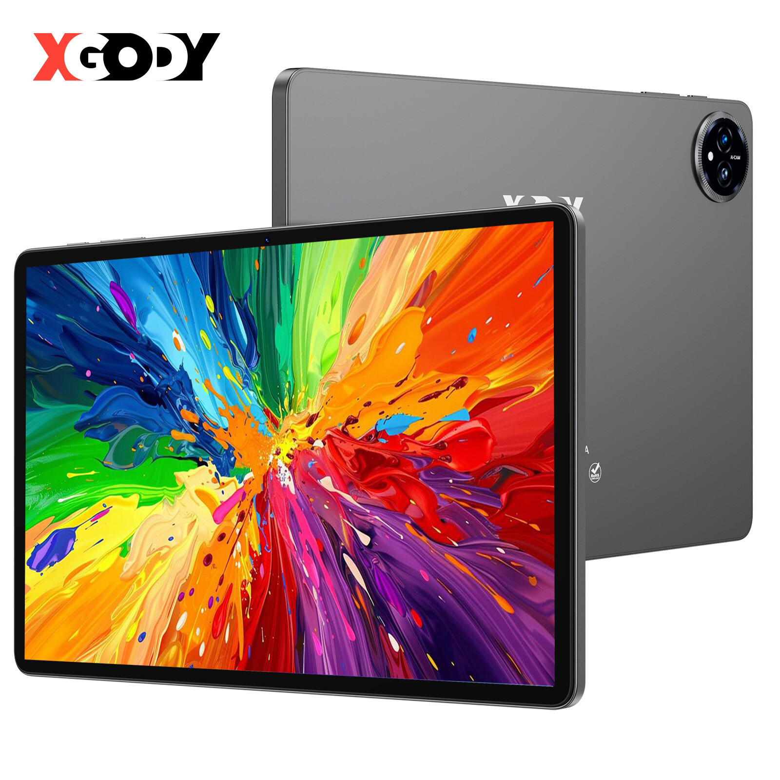 Small Laptop Android 15 Tablet 10 Inch Tablets With Case, 12GB RAM