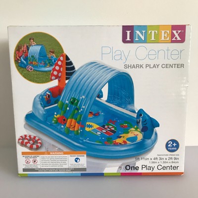 INTEX Shark Blow Up Play Center Pool, 1.56m x 1.30m x 84cm, Ages 2+, BRAND NEW!