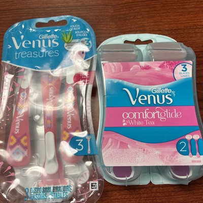 Gillette Venus ComfortGlide White Tea Women's Disposable Razor 2 Count