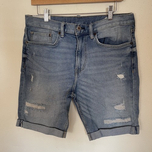 ☆MUCENT☆ Blando Bermuda Denim Half Pants Unisex Black Blue