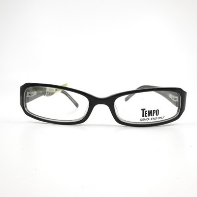 Tempo WP9010 BK Eyeglasses Frames Black Rectangular Womens 51-16-135 NEW