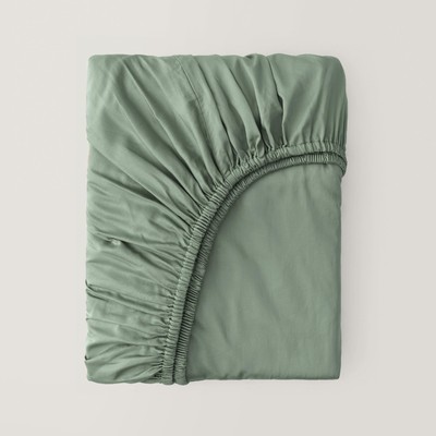 Double Stitch by Bedsure Cotton Tencel Fitted Sheet - Good Housekeeping Award...