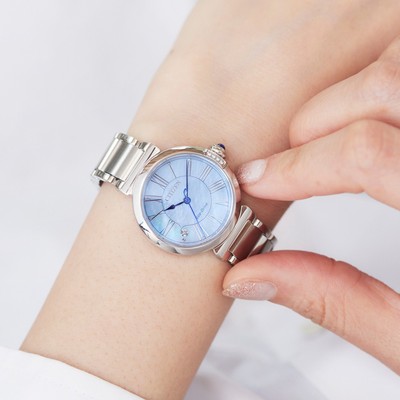 Pre-owned Citizen Silver Womens Analogue Watch L May Bells Em1060-87n
