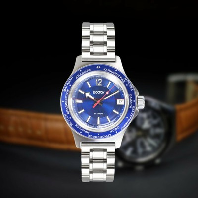 Pre-owned Vostok Amphibian Russian Diver Automatic Wristwatch - Usa Seller