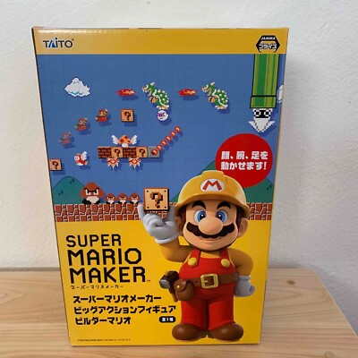 F/S SUPER Mario MAKER BIG ACTION figure BUILDER Mario TAITO Japan