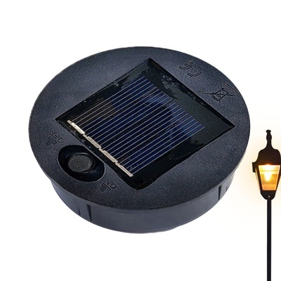 2024 Garden Solar Powered Replacement Top Round LED-Light For Lantern Lamp DIY