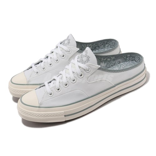 

Converse Chuck 70 Mule Grey White Мужские слипоны унисекс на каждый день A03526C, Белый, Chuck 70 Mule
