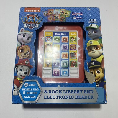 Nickelodeon Paw Patrol Me Reader 8 Book Library and Electronic Reader NEW NIB