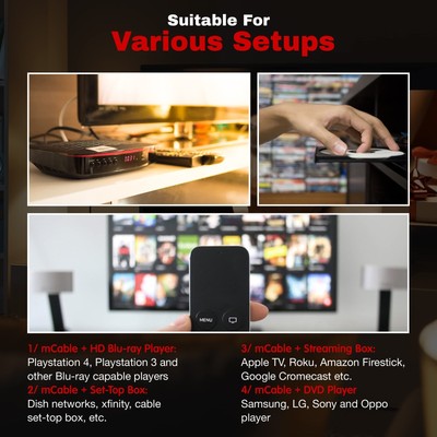 Marseille Networks mCable Cinema Edition 3-foot HDMI 3 ft.