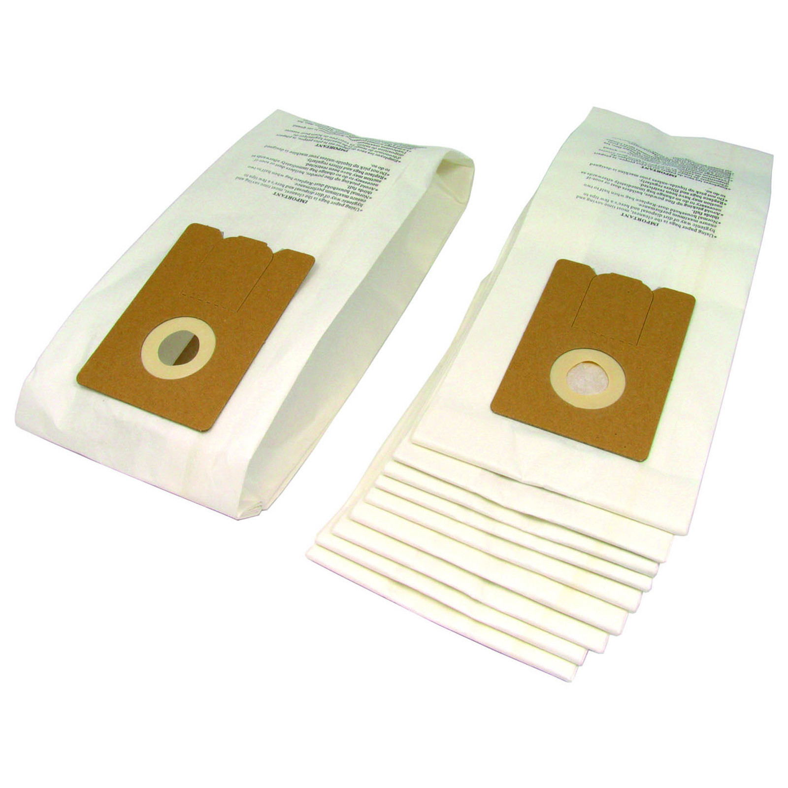 10 x Vacuum Cleaner Hoover Dust Paper Bags For Truvox Upright Valet VCU