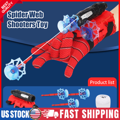 Spider Man Glove Web Shooter Dart Blaster Launcher Toy Kids Spiderman Gifts