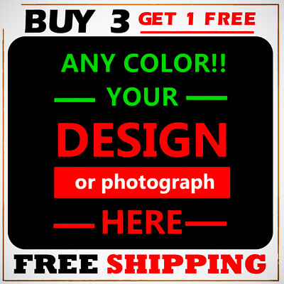 Personalized Custom Text Name Black Gaming Mouse Pad Laptop Office New USA Gift