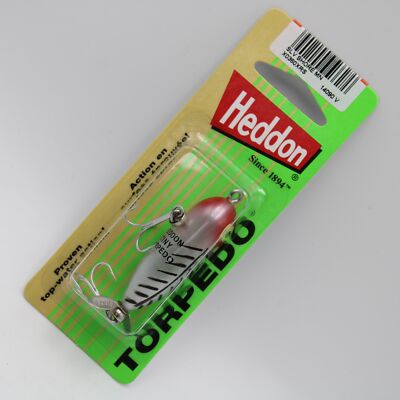 Heddon Tiny Torpedo X0360XRS Silver Shore Minnow Topwater Fishing Lure 1-7/8 in