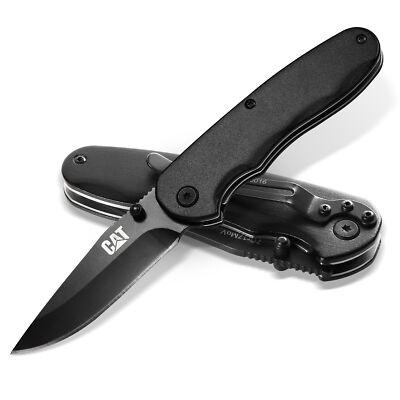 Cat 7 Inch Drop Point Folding Knife - 980016