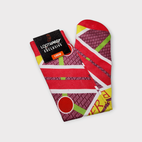 Crew Sock Pink Orange Men's 6-12