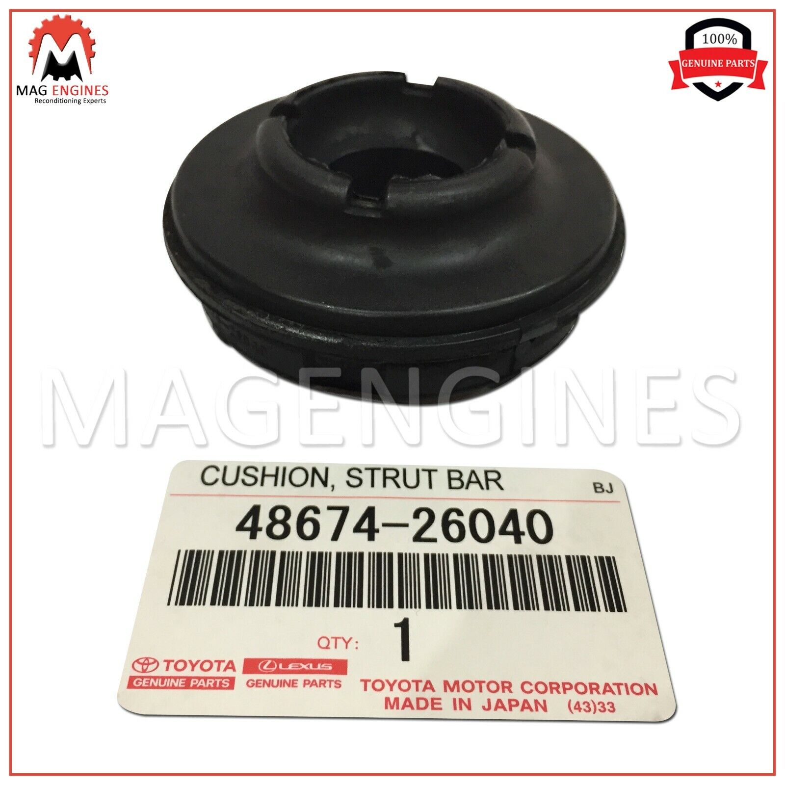 48674-26040 GENUINE OEM STRUT BAR CUSHION 4867426040 | eBay 48674-26040 GENUINE OEM STRUT BAR CUSHION 4867426040 | eBay