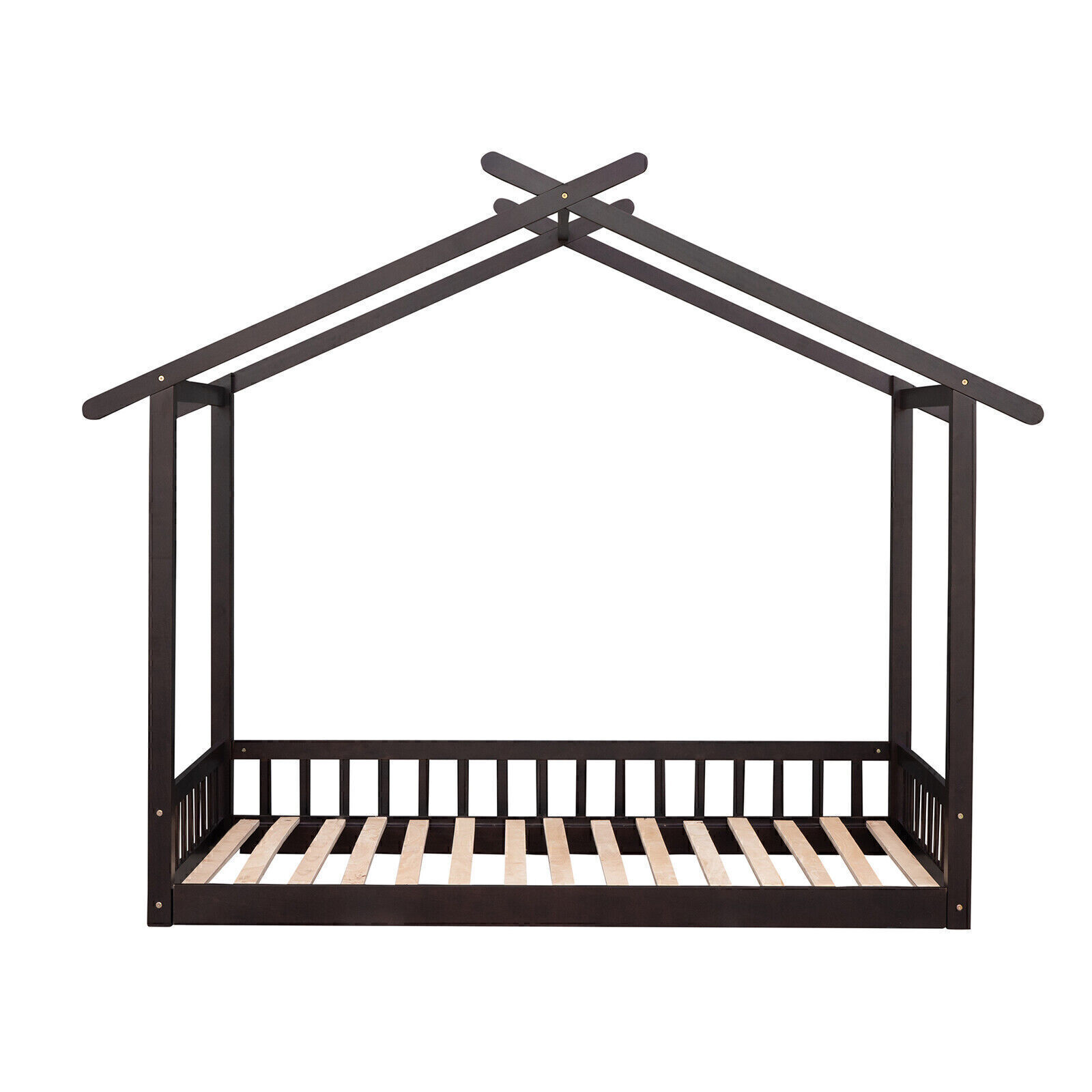 Twin to King Size Extendable House Bed Daybed Platform Wooden Bed Frame Bedroom