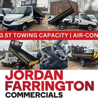 2022 72 reg IVECO DAILY RWD SRW SINGLE CAB STRONG STEEL BODY TIPPER WITH AIR-CON