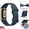 Meliya for Fitbit Charge 6 / Charge 5 Bands Women Men, Soft Silicone Adjustable Wristband Replacement Sport Straps for Fitbit Charge 5 / Charge 6 (Navy Blue, Large)