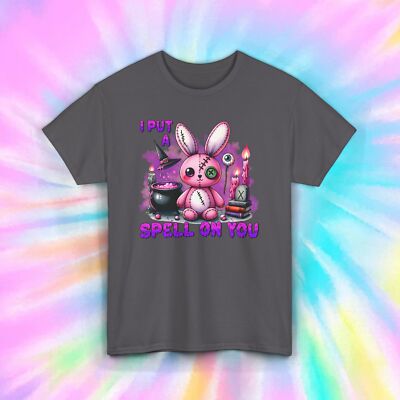 I Put a Spell on You T-Shirt | Pink Voodoo Bunny Graphic Tee | S-5XL