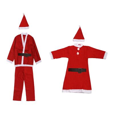 Kinder-Weihnachtsmann-Kostüm, Weihnachts-Outfit für Jungen und Mädchen,