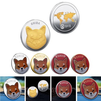 Kreative Dogecoin Münzen Gedenkmünzen Doge Coin Geschenk für Liebhaber 40mm