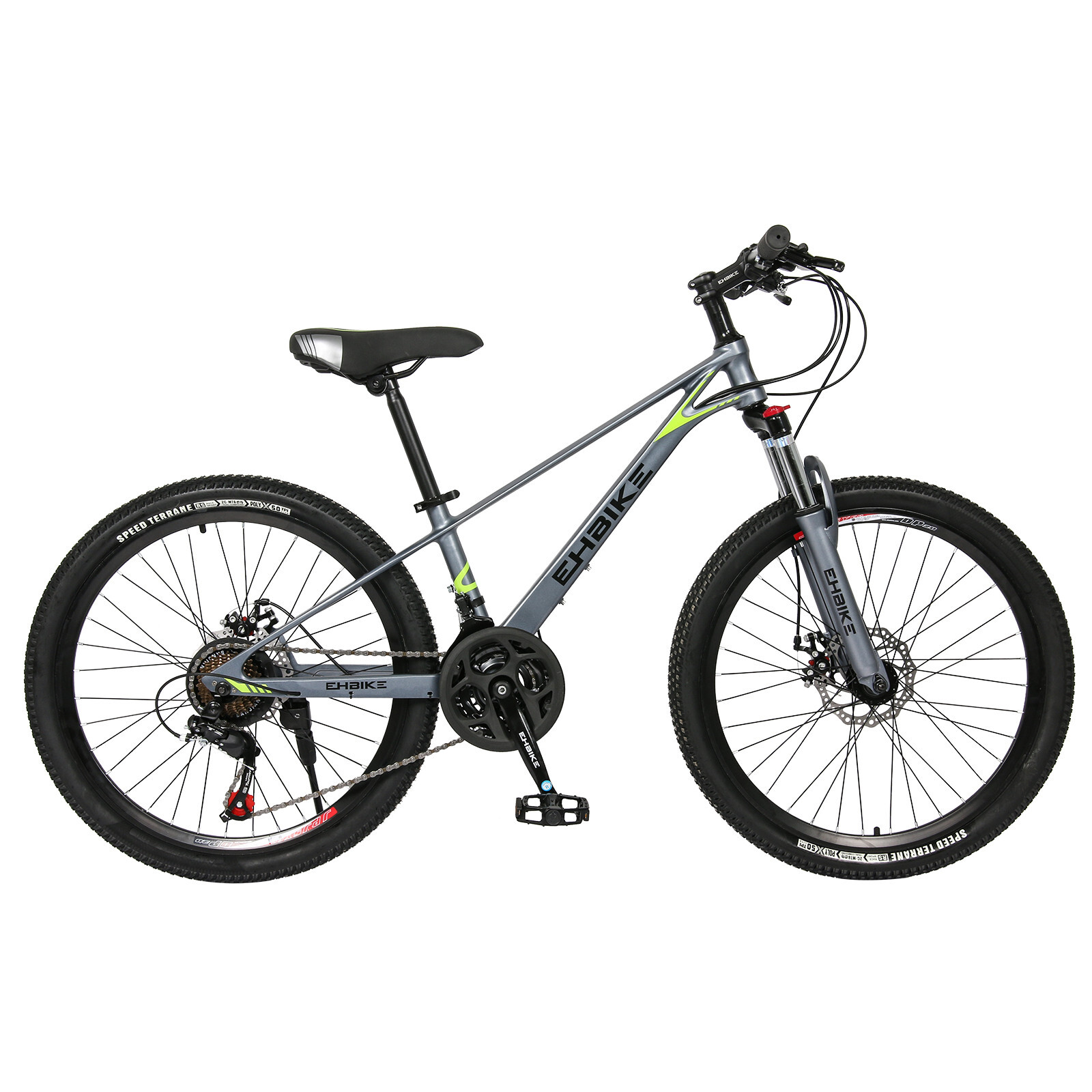 Mountain Bike Adult Bicycle 24-inch Tire Bike Rear Rack Heav